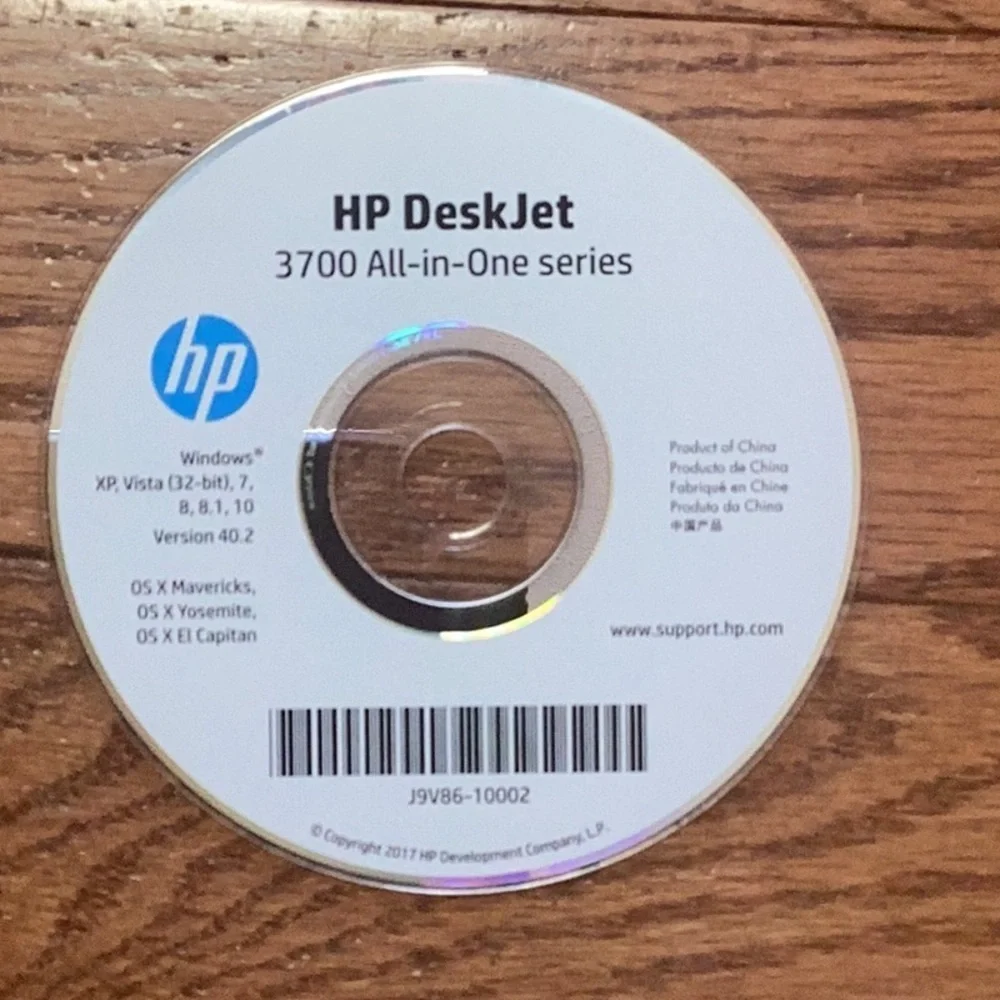 HP Deskjet 3700;All-in-One series installation disk